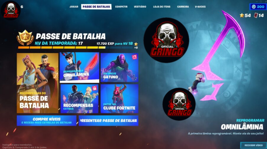 Personalização de Skins Fortnite